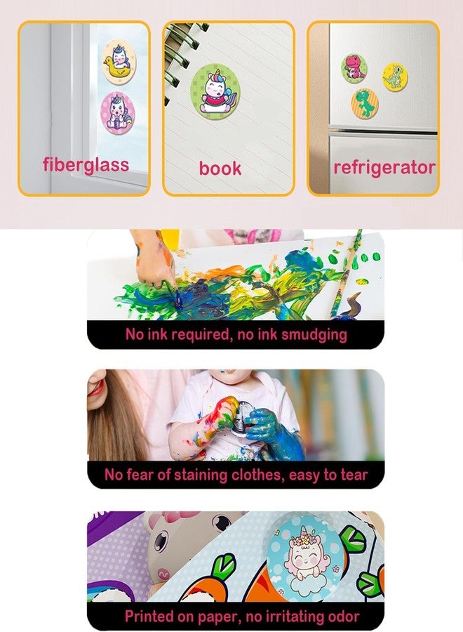 Slipps Sticker Stamper with 100+ Stickers for Kids, Arts and Crafts Sticker Book for Toddlers, Creative Play Travel Toy for Toddlers Girls Boys Age 3 4 5 6 7+ Years Old (Unicorn) - Image 5